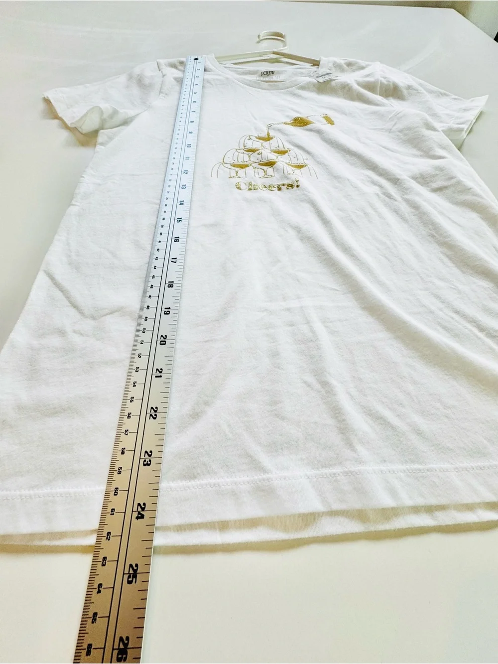 J.Crew NWT Champagne Pajama Set XS/S Cheers Glitter Cotton Bridal Party NYE